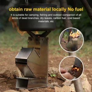 Stainless Steel Cooking Wood Stove