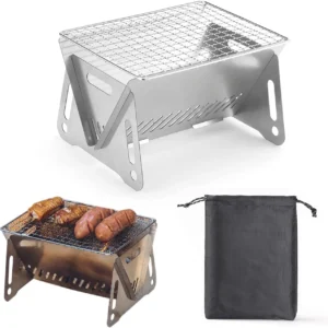 Backpacking Folding Stainless Steel Charcoal Grill